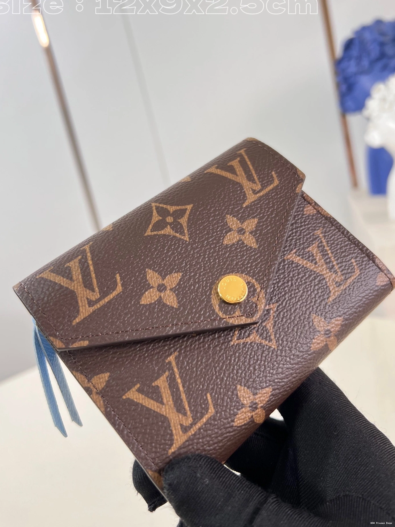 AAA Pruses Bags WALLET-12*9.5*2.5 VUITTON LOUIS cm VICTORINE 0817